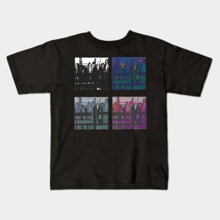 Liminal Space in Combined Colour Abstraction through 4 windows Kids T-Shirt